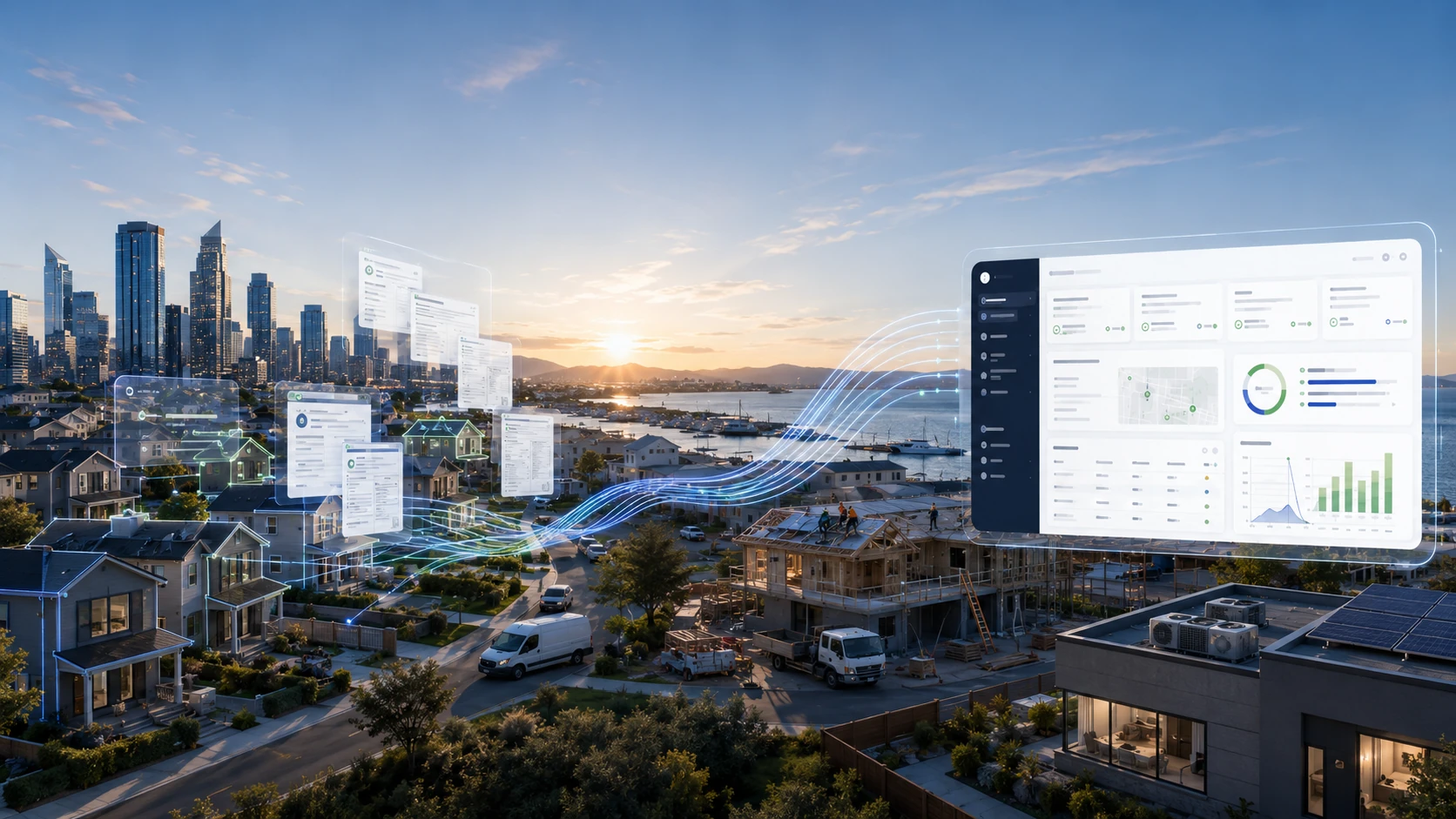 HarborFlow connects the homes and jobsites in your market to a single, simple dashboard.